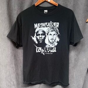 Mayweather logan Paul special exhibition T-shirt Sz large